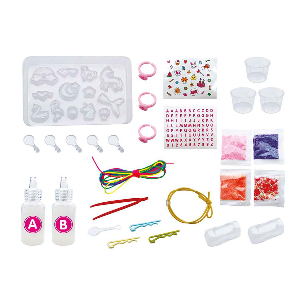 Set Joyas de Gel Con Brillos Glow Me Up
