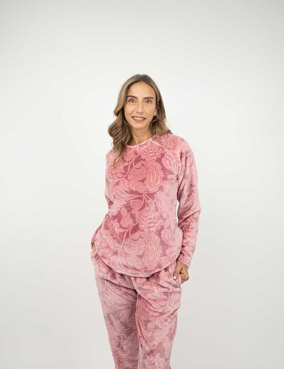 Pijama de Polar Mujer Portman Club