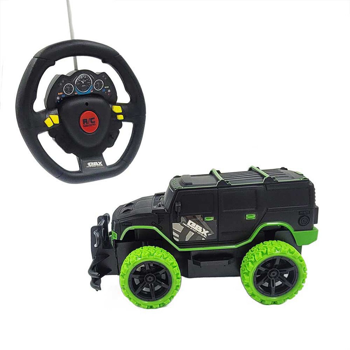 Vehiculo Radio Control Multi Funcion Off Road con Control Volante Diseño Surtido Ebx