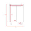 Mueble de Lavamanos Piso + Espejo TuHome Khari