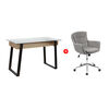 Combo Escritorio Zibel Nepal Natural + Silla Escritorio Casanova C68IAX1008