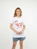 Polera Con Estampado Manga Corta Mujer Icono