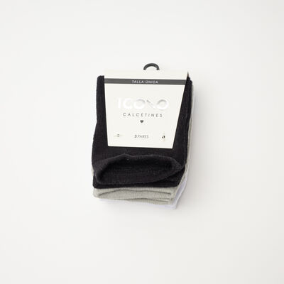 Imagen 1 del producto Pack 3 Calcetines Corto Mujer Icono Surtido