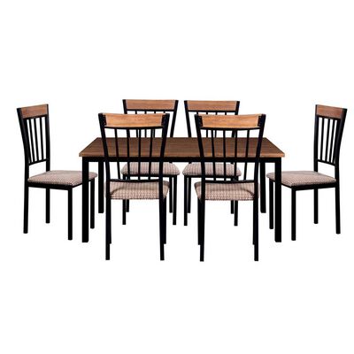 Juego de Comedor Universal Market Alabama Café 6 Sillas