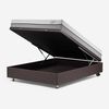 Boxet Rosen 2 Plazas Pratta + Respaldo + 2 Veladores Tabor Caramelo