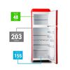 Refrigerador Frío directo Libero LRT-210DFRR 203 lt