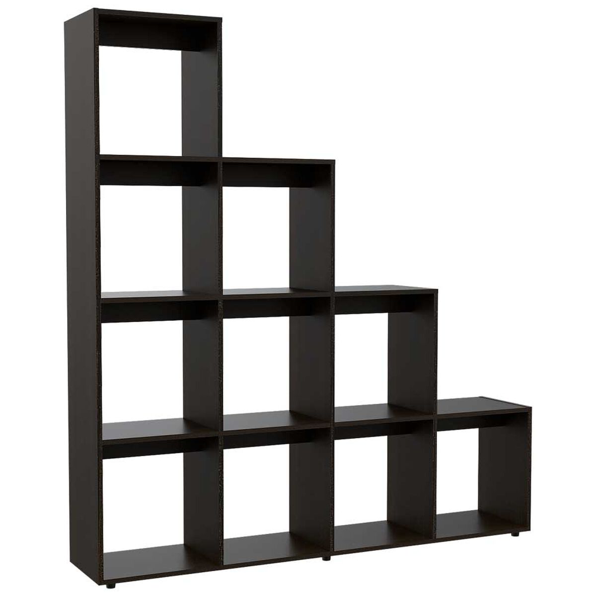 Combo Arrimo + Panel TV 55" + Biblioteca Escalera Tuhome Beijing Wengue