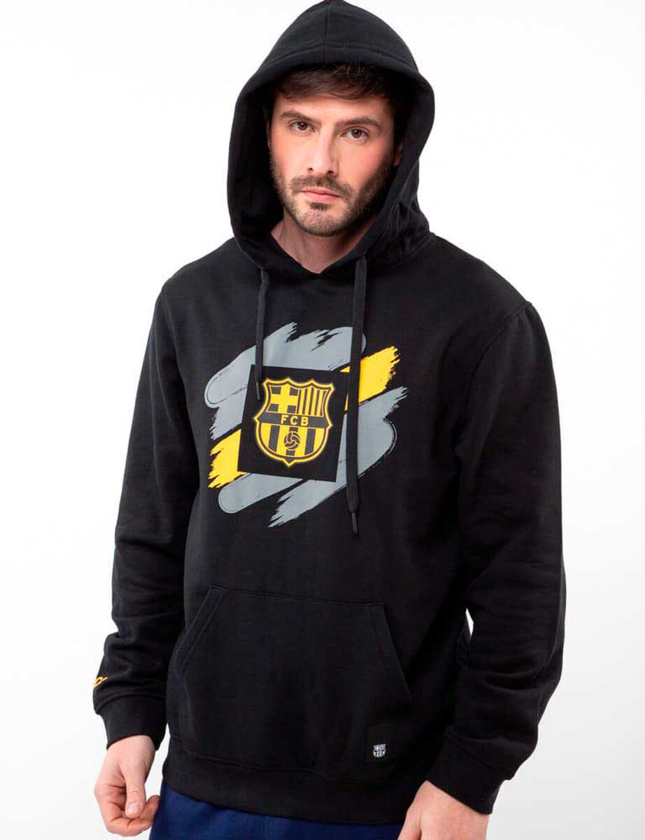 Polerón Con Gorro de Algodón Hombre Barcelona