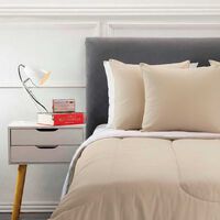 Set Plumón Bicolor + 2 Cojines Casanova 2 Plazas Verde, Terra