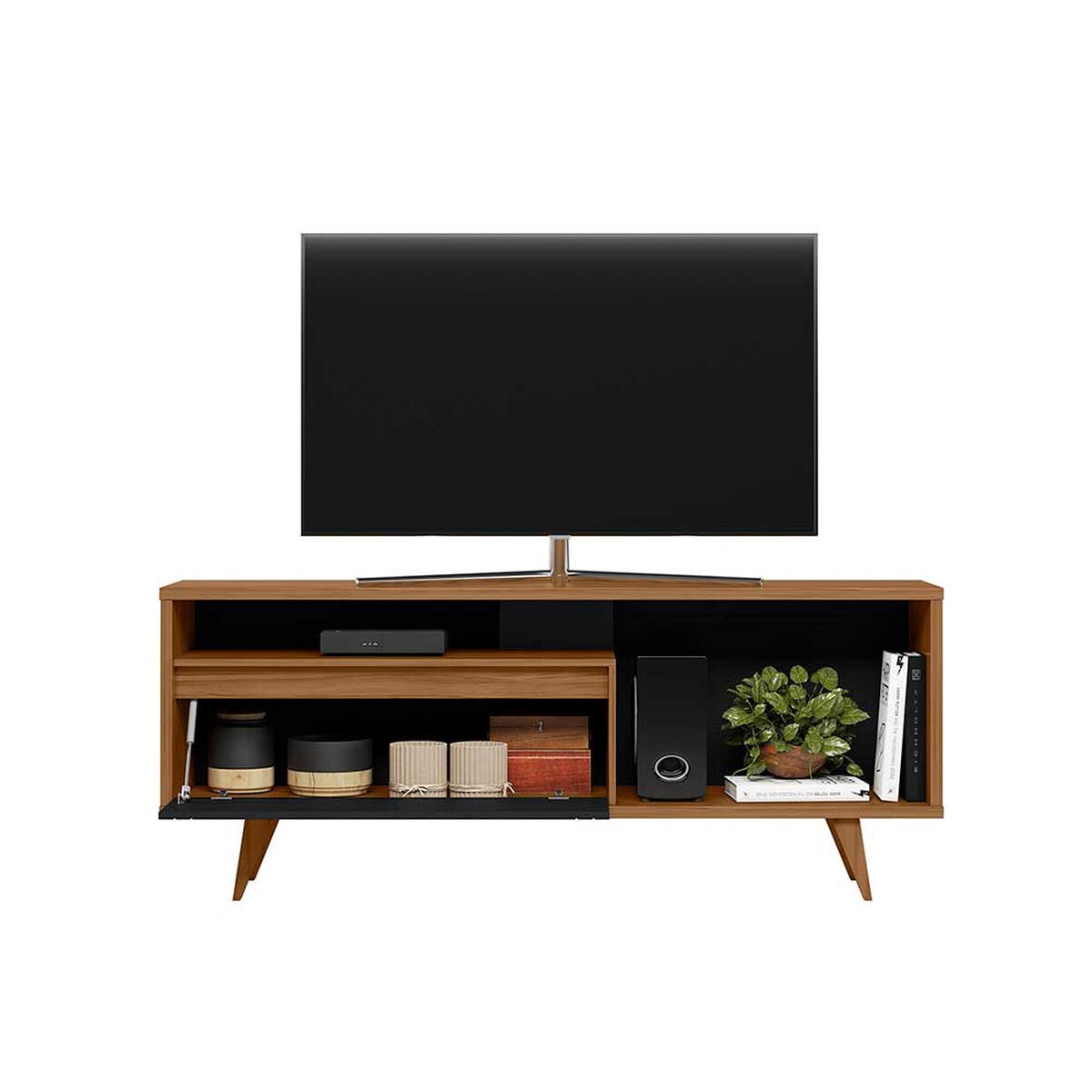 Rack TV Home Mobili Emi Hasta 60" Negro