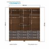 Clóset Onessta Colombo 6 Puertas 9 Cajones Jatoba
