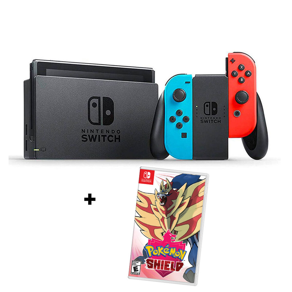 Consola Nintendo Switch Neón + Juego Pokemon Shield