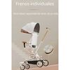Coche de Paseo 360° 3 En 1 Reclinable Lubabycas Negro