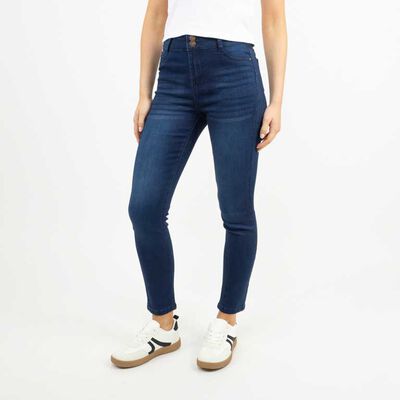 Jeans Skinny Mujer Icono Azul, Blanco, Celeste, Indigo, Marengo