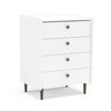 Cómoda Vekkahome Luisiana 4 Cajones Blanco 