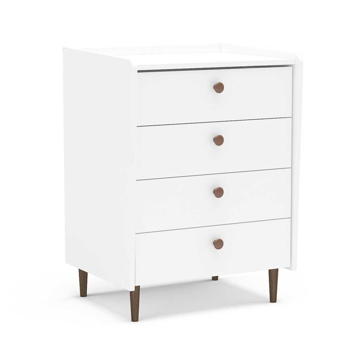Cómoda Vekkahome Luisiana 4 Cajones Blanco 