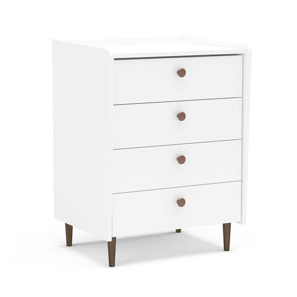 Cómoda Vekkahome Luisiana 4 Cajones Blanco 