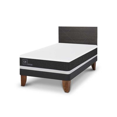 Imagen 2 del producto Cama Europea CIC Base Normal 1,5 Plazas Ortopedic + Respaldo Villarrica
