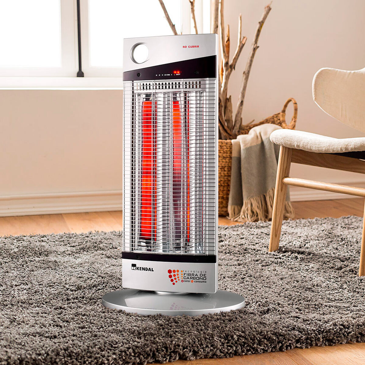 Estufa Eléctrica Kendal NSB-120 K6 Silver