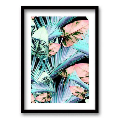 Imagen 1 del producto Cuadro Decorativo Retela Palm Neon 40 x 30 cm