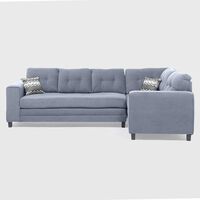 Sofá Seccional Derecho Living Factory Dubai 5 Cuerpos Gris