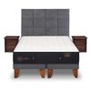 Cama Europea CIC Base Dividida King Premium + Respaldo + Veladores