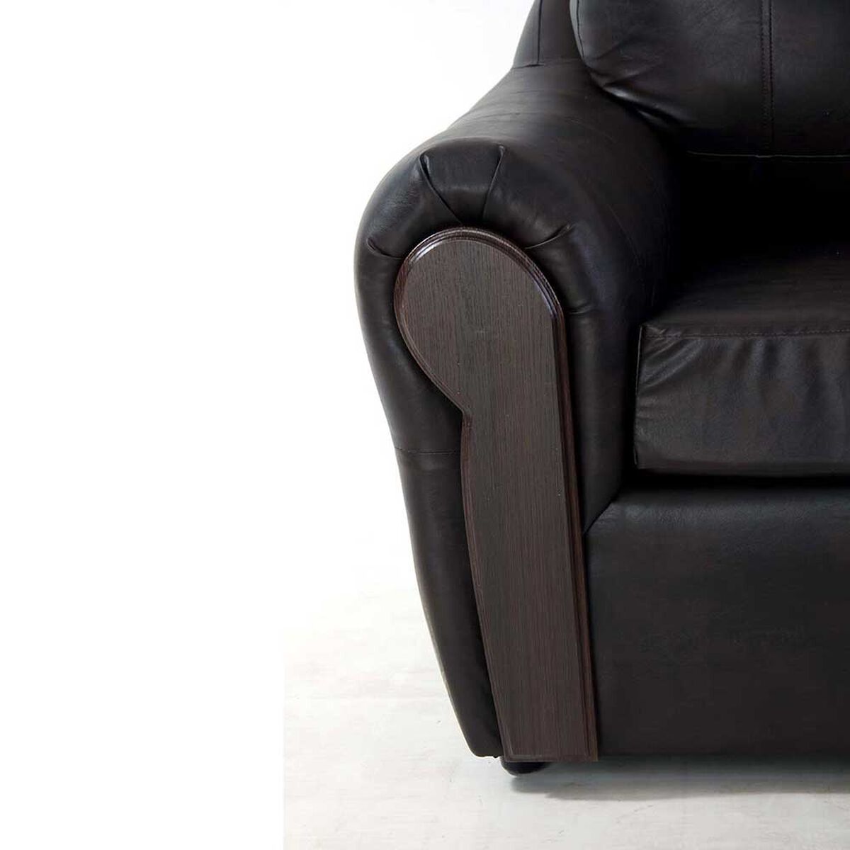 Sofá Seccional Kea Malaga PU 5 Cuerpos Café