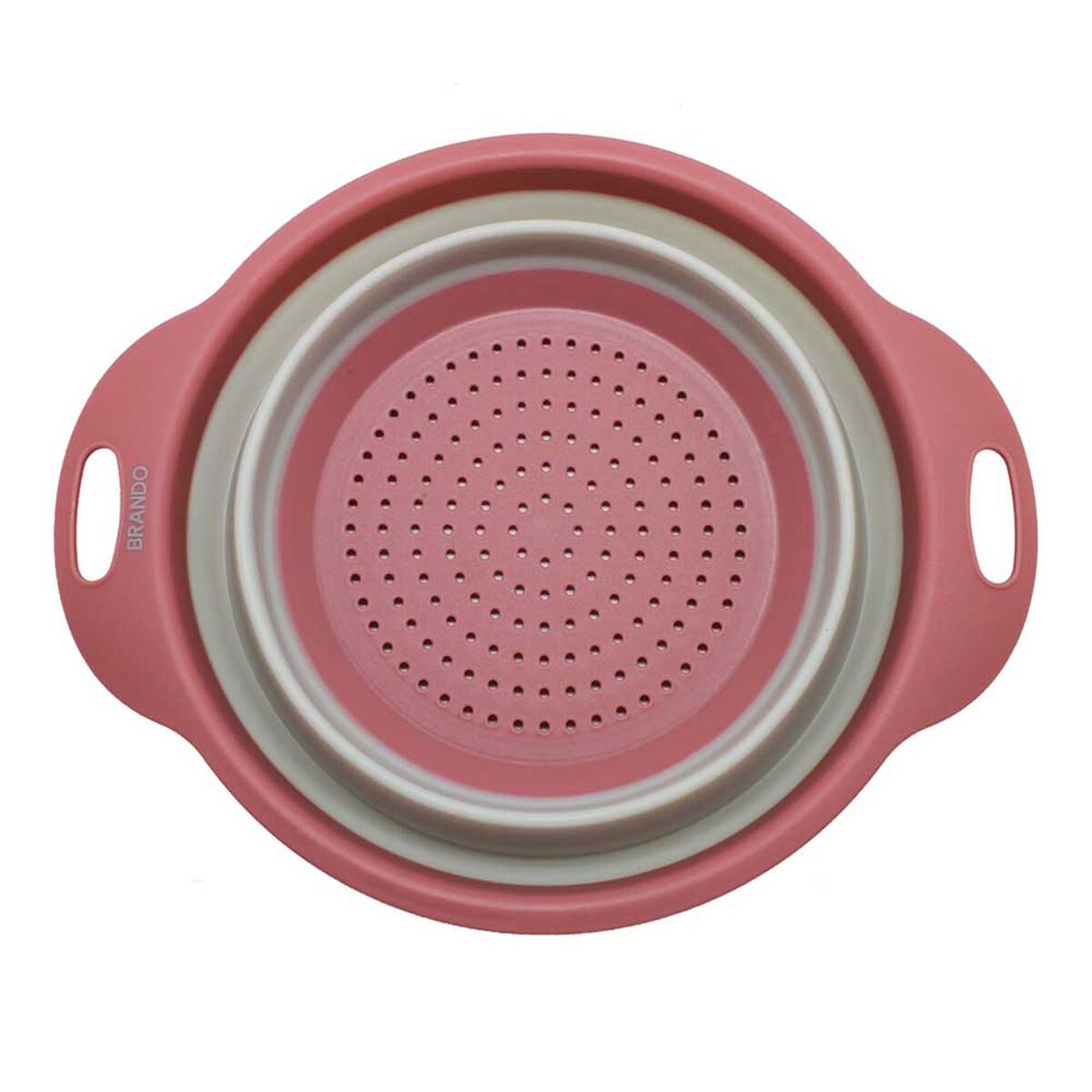 Colador Silicona Brando Plegable Circular Rosa