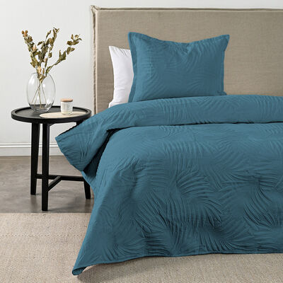 Quilt American Family Marquis Heatpress Piedra 1,5 Plazas Gris
