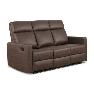 Imagen 1 del producto Sofá Reclinable CIC Asturias 3 Cuerpos Café