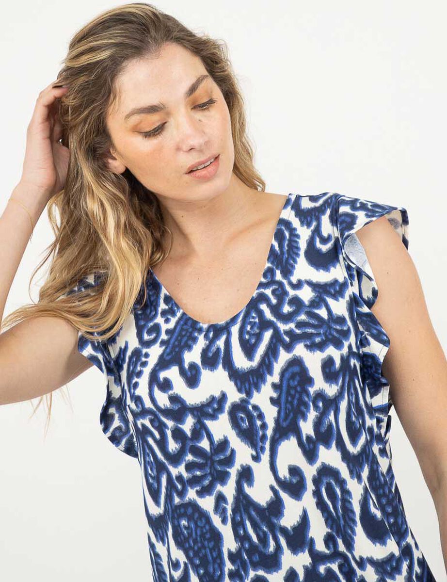 Vestido Corto Sin Mangas Mujer Zibel