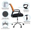 Combo Oficina Escritorio Wengue + Silla New York Negra y Naranjo Arthome