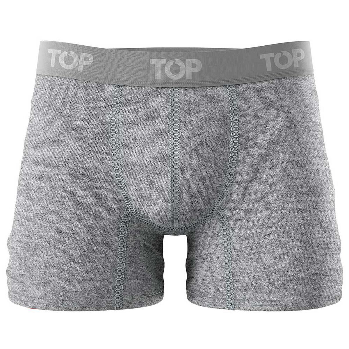 Pack 4 B&oacute;xer Medio Algod&oacute;n Hombre Top