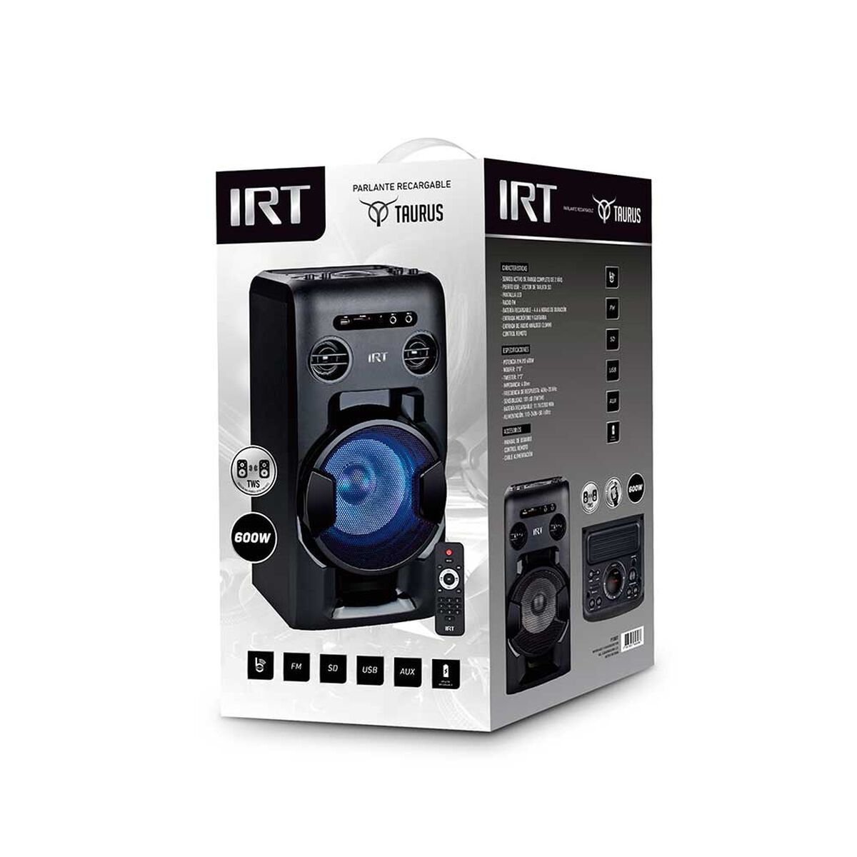 Parlante Karaoke IRT I005PS8BT Negro
