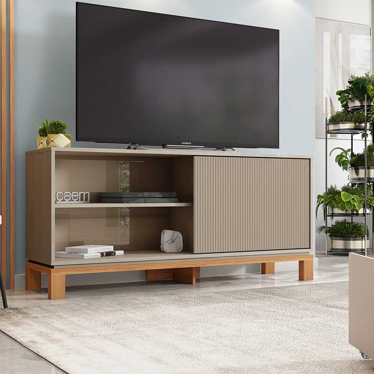 Rack Decocasa Mondrian Hasta 45" Gris