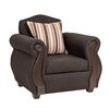 Juego de Living Innovamuebles New Bugambilia Sofá 3 Cuerpos + Dos Sillones 1 Cuerpo Chocolate