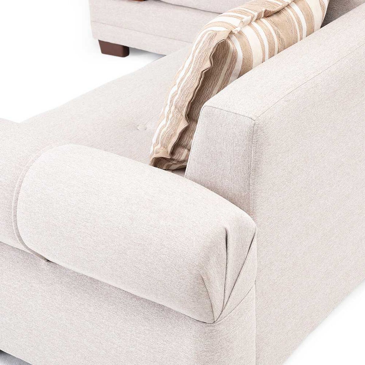 Sof&aacute; Seccional Living Factory Dakota 6 Cuerpos Beige