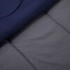 Set Plumón Bicolor + 2 Cojines Casanova 2 Plazas Liso Gris Azul