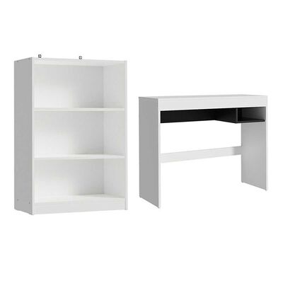 Imagen 1 del producto Escritorio + Estante Vekkahome Rubi Café