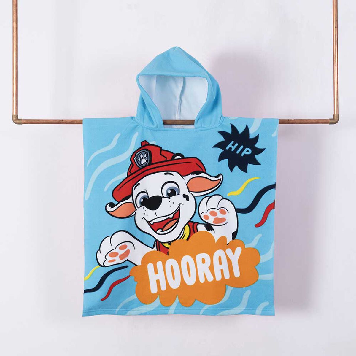 Toalla de Playa Infantil con Capucha Paw Patrol Hooray 60 x 120 cm