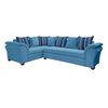 Sof&aacute; Seccional Izquierdo Living Factory Capri 5 Cuerpos Azul Piedra