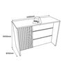 Mueble de Cocina Isla Home Mobili Americana Blanco