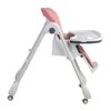 Silla de Comer Bebe EasyFeed Reclinable con Ruedas Rosado Bebesit