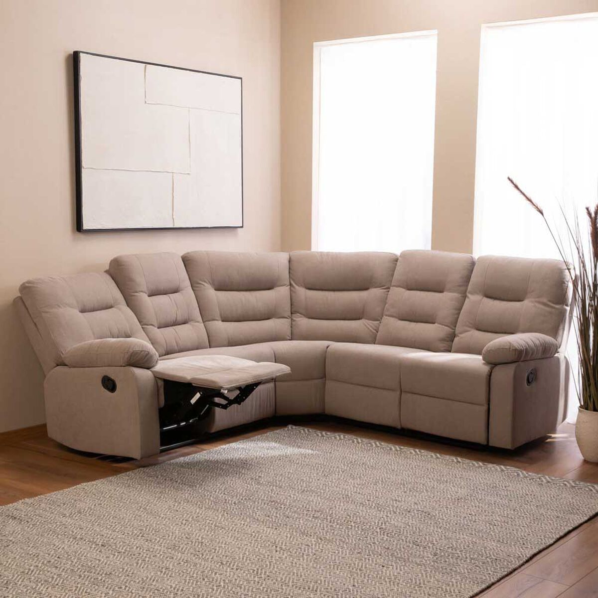 Seccional Daniels 8038BE 5 Cuerpos Beige