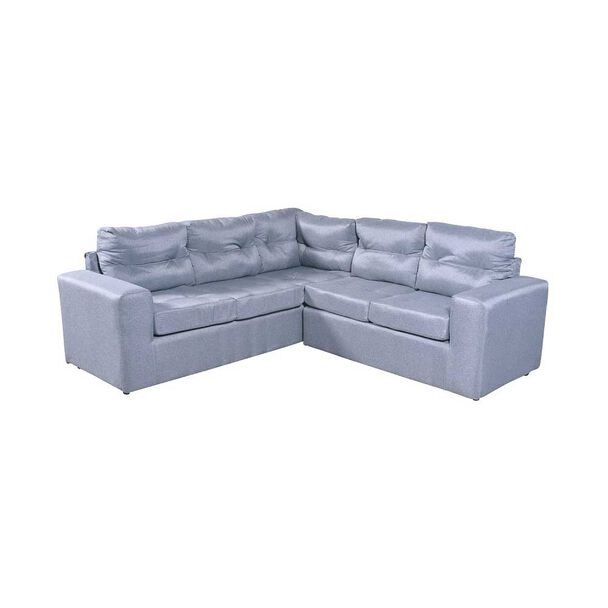 Sofá Seccional Modular Kea Liverpool 5 Cuerpos Felpa Gris