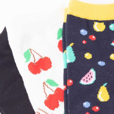 Imagen 2 del producto Pack 3 Calcetines Mujer Icono Naranjo