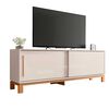 Panel TV 65" + Rack TV 80" + Vitrina + Buffet  Decocasa Mondrian Off White