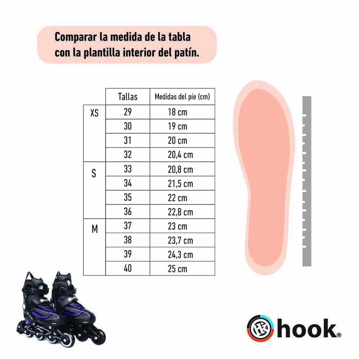 Patines en Línea Hook Fitness