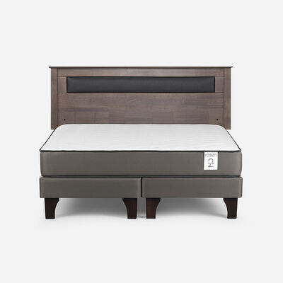 Imagen 1 del producto Cama Europea Rosen King New Style 2 Plus + Respaldo Ferrara