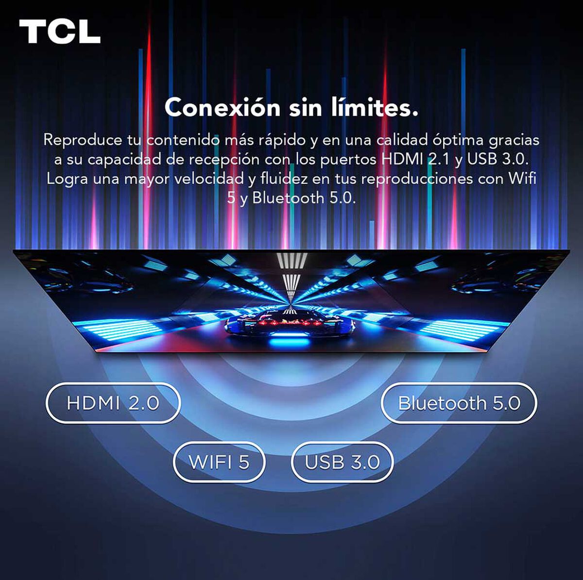 LED 55" TCL 55P635 Smart TV 4K